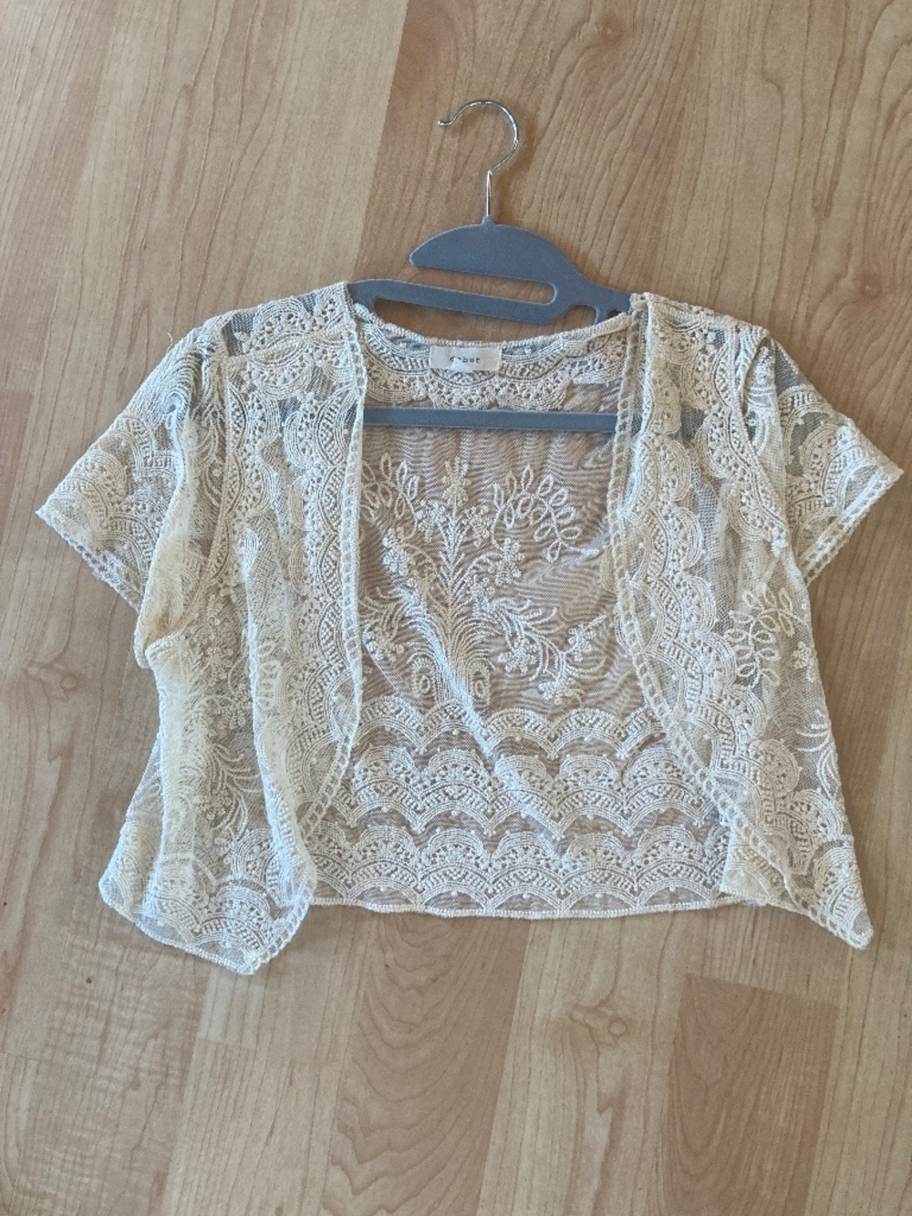 Adorable boho Lacey cropped vest
